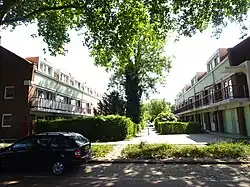 Achterpad met 'hagen'