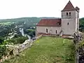 St-Cirq-Lapopie, de kerk
