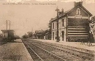 Station Saint-Denis-de-Pile omstreeks 1910