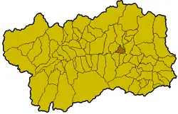 Locatie van Saint-Denis in Aostadal (AO)