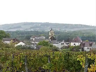 Gezicht op Saint-Julien-d'Eymet