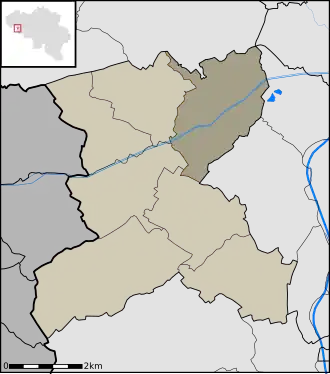 Kaart van Saint-Léger