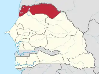 Kaart van Saint-Louis