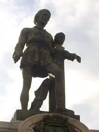 Standbeeld van Ligier Richier in zijn geboortestad Saint-Mihiel