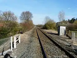 Enkelspoor bij Saint-Pierre-de-Chignac.