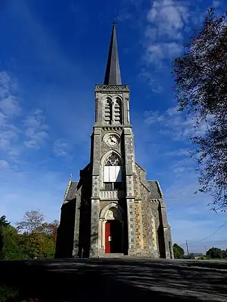 Kerk Notre Dame de l'Assomption de Mégaudais in Saint-Pierre-des-Landes