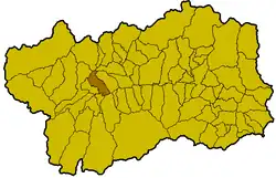 Locatie van Saint-Pierre in Aostadal (AO)