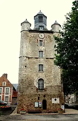 Het belfort in Saint-Riquier