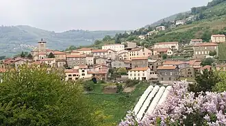 Gezicht op Saint-Romain-en-Jarez