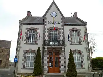 Het gemeentehuis te Saint-Sauveur-Lendelin