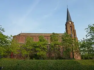 De Sint-Andrieskerk in Sint-Silvesterkappel