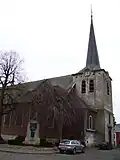 Totaliteit van de kerk Saint-Georges, met de orgels die als gebouwonderdeel worden beschouwd
