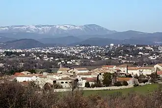 Gezicht op Saint-Hilaire-de-Brethmas