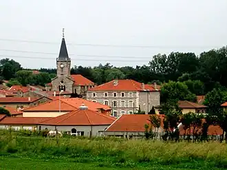 Gezicht op Saint-Laurent-d'Agny