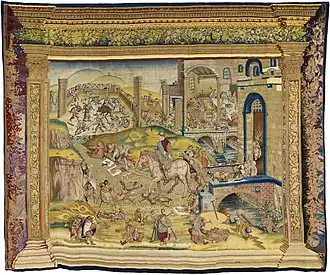 Heilige die de stad verlaat