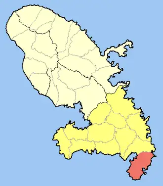 Kaart van Sainte-Anne