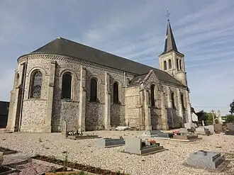 De kerk van Sainte-Marguerite-sur-Fauville