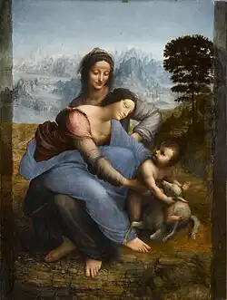 Maria met kind en Sint-Anna - Leonardo da Vinci
