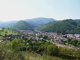 Gezicht op Sainte-Croix-aux-Mines