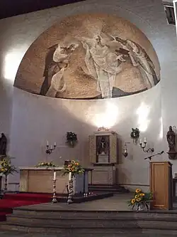 Hoogaltaar met schildering