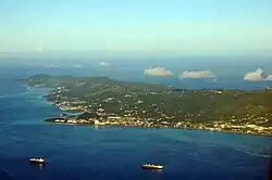 Luchtfoto van Saipan