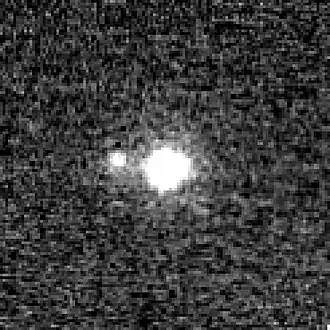 Het kleine stipje is Actaea.