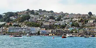 Salcombe vanuit het zuiden