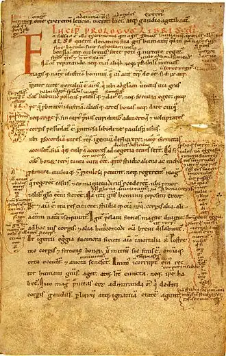 Begin van de Bellum Iugurthinum, Biblioteca Apostolica Vaticana, 883