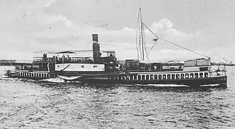 1902 -1937, de President Steijn, gebouwd op de werf van J&K Smit te Kinderdijk. Afmetingen: 51.60 * 12.50 m.