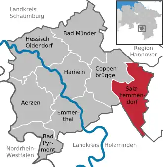 Kaart van Salzhemmendorf