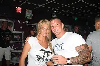 Samantha de Jong (links) met Patrick Huegen