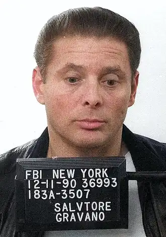 Sammy Gravano na zijn arrestatie (1990).