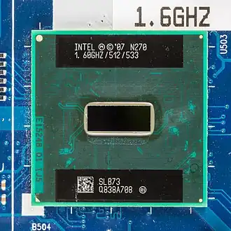 Een microprocessor Atom N270