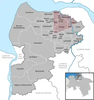 Kaart van Am Dobrock