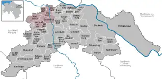 Kaart van Samtgemeinde Bardowick