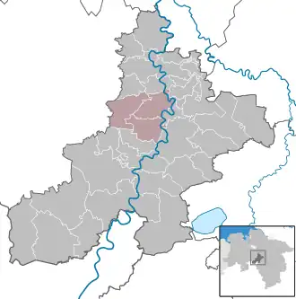 Kaart van Samtgemeinde Marklohe