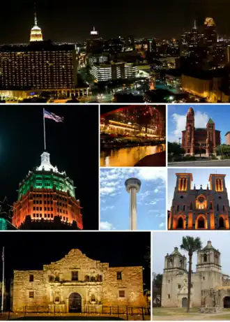Een collage van San Antonio