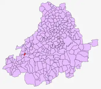 Kaart van San Bartolomé de Corneja