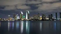 San Diego Skyline 's nachts