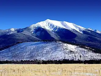Zicht op Humphreys Peak.