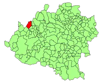 Kaart van San Leonardo de Yagüe