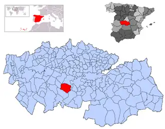 Kaart van San Martín de Montalbán