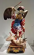 Sint-Michiel verslaat de duivel, koninklijke verzameling te Madrid