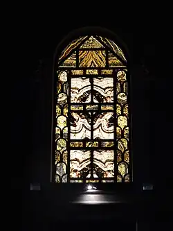 finestra in alabastro nella navata di destra