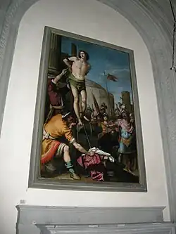 Het martelaarschap van de heilige Sebastiaan door Jacopo Chimenti