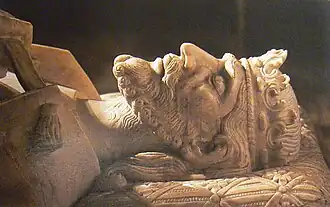 Gisant van Sancho van Majorca in de Kathedraal van Perpignan.