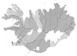 Ligging van Sandgerðisbær