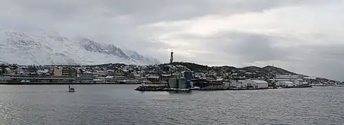 Het dorp Sandnessjoen