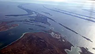 Flaherty-eiland vanuit het noorden gezien