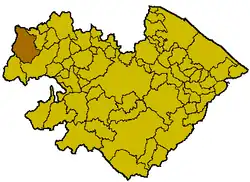 Locatie van Sant'Agata Feltria in Rimini (RN)